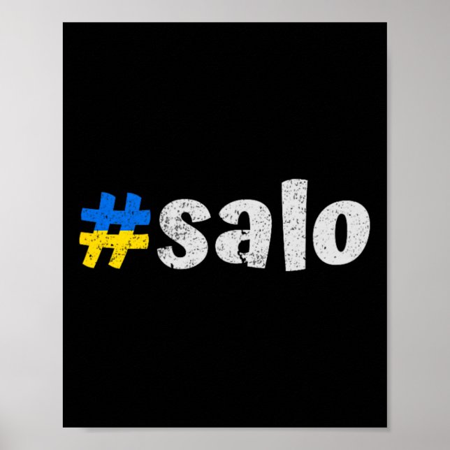 Affiche Salo ukrainien drôle d'Ukraine plat de nourriture  (Devant)