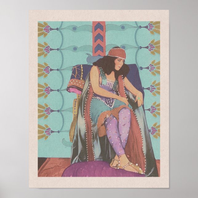 Affiche Salomé (1918) - La Danseuse (Devant)