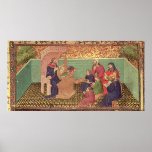 Affiche Salomon dicte les proverbes