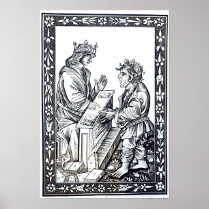 Affiche Salomon et Marcoul, illustration de