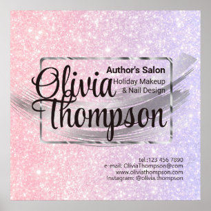 Affiche Salon de beauté Pearl Silver