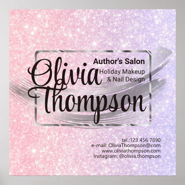 Affiche Salon de beauté Pearl Silver (Devant)