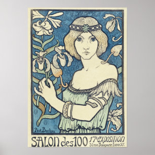 Affiche Salon de cents par Paul Berthon - Art Nouveau