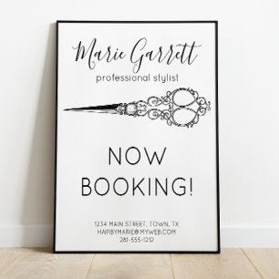 Affiche Salon de ciseaux vintages