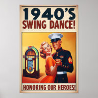 Salon de danse vintage pour le service militaire