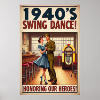 Salon de danse vintage pour le service militaire