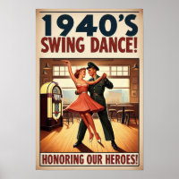 Salon de danse vintage pour le service militaire