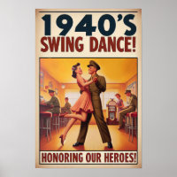 Salon de danse vintage pour le service militaire