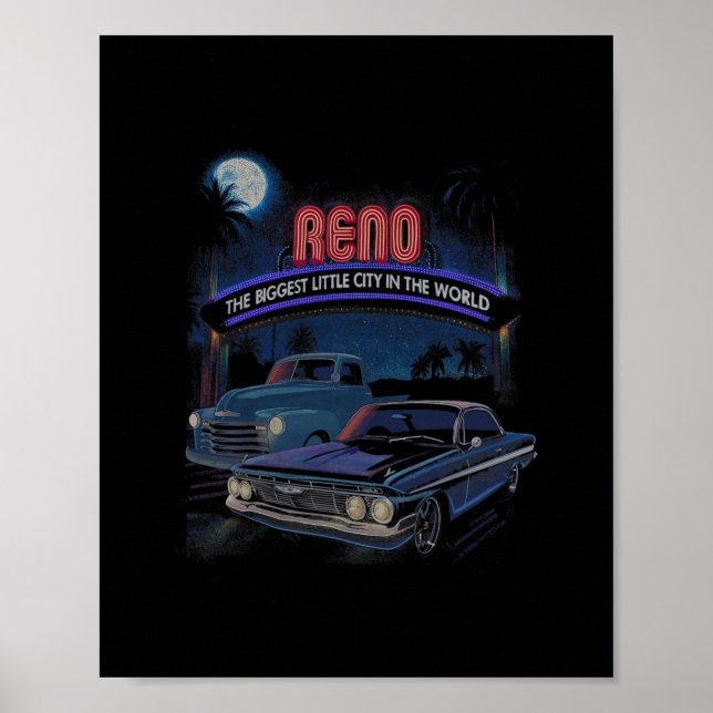 Affiche Salon de la croisière automobile de Reno Nevada Ca (Devant)