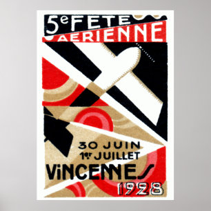 Affiche Salon de l'aéronautique 1928 de Paris