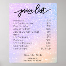 Salon de Parties scintillant rose et violet Liste 