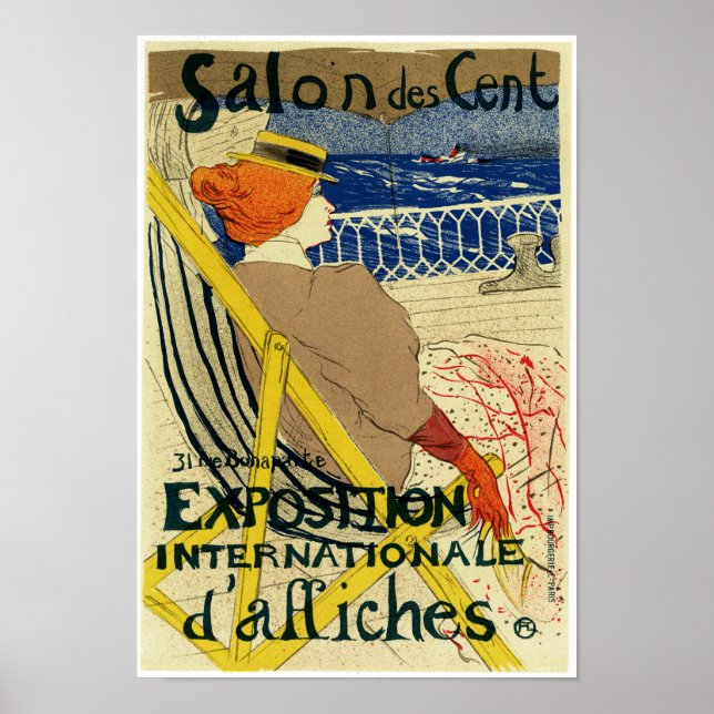 Affiche Salon des Cent ~ Exposition Internationale (Devant)