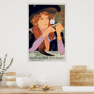 Affiche Salon des Cent Georges de Feure Art Nouveau Affich