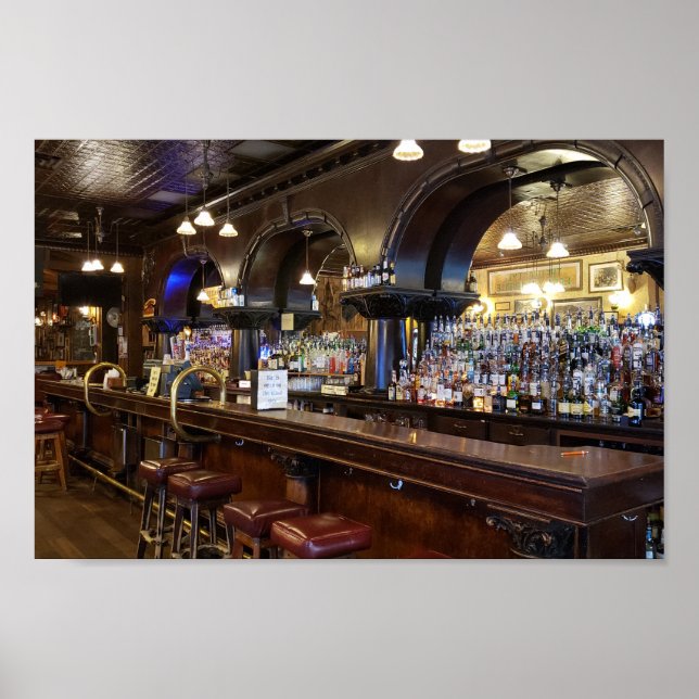 Affiche Salon n° 10 à Deadwood, Dakota du Sud (Devant)