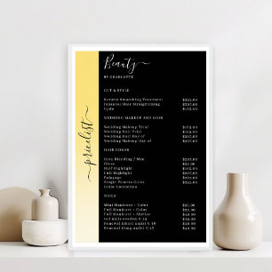 Affiche Salon Ombre, Beige, Jaune et Noir