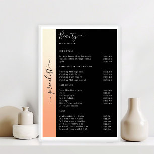 Affiche Salon Ombre, Beige, Orange et Noir