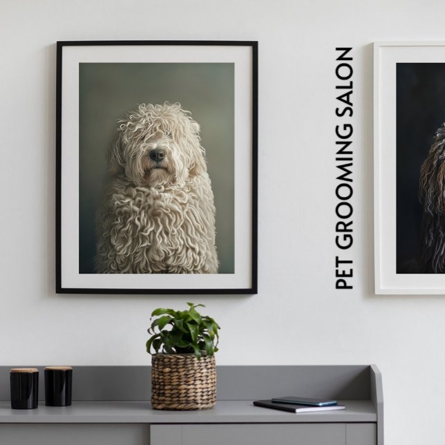 Affiche Salon pour animaux de compagnie Boutique Komondor  (Perfect For Business)