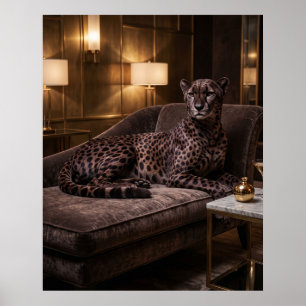 Affiche Salon Velvet Cheetah