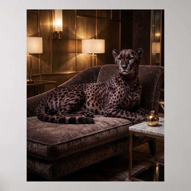 Affiche Salon Velvet Cheetah (Devant)