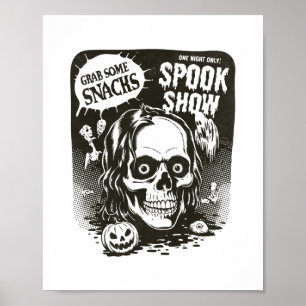 Affiche Salon vintage Halloween Spook