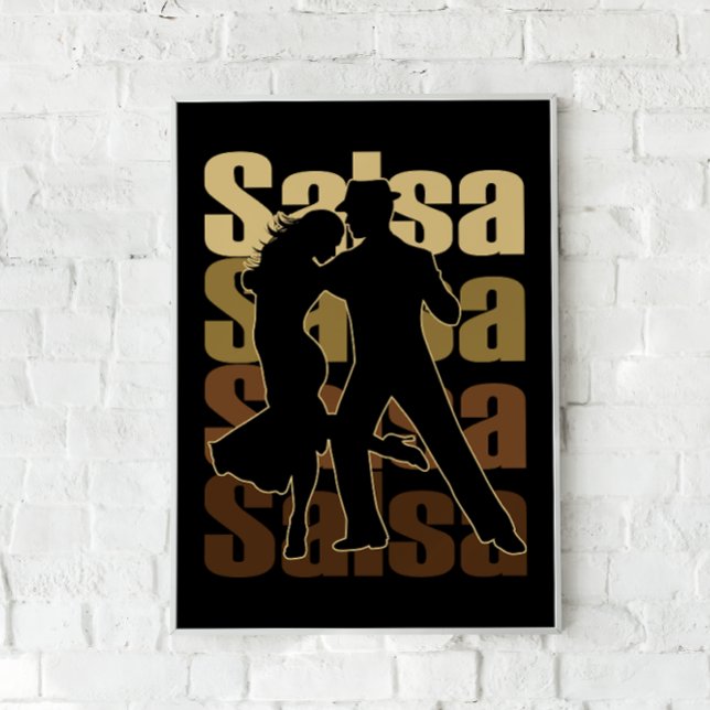Affiche Salsa Dance pour une musique latine Danser Salsa (Créateur téléchargé)