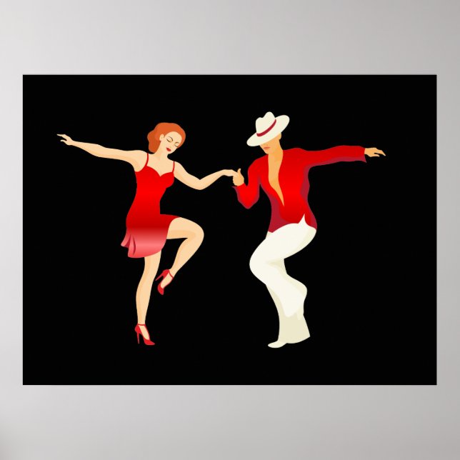 Affiche Salsa Dancers Dance Series (Devant)