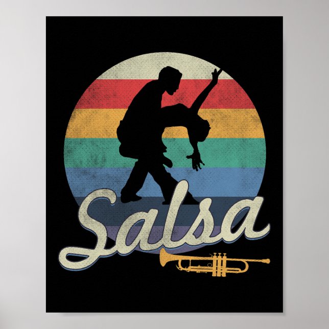 Affiche Salsa Dancing Latin Salsero (Devant)