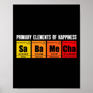 Affiche Salsa Salsa Bachata Merengue Danse