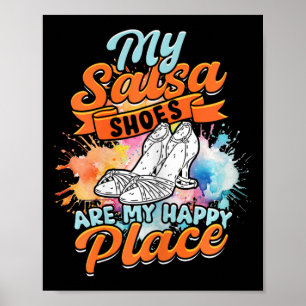 Affiche Salsera Salsera Mes Chaussures De Salsa Sont Mon E