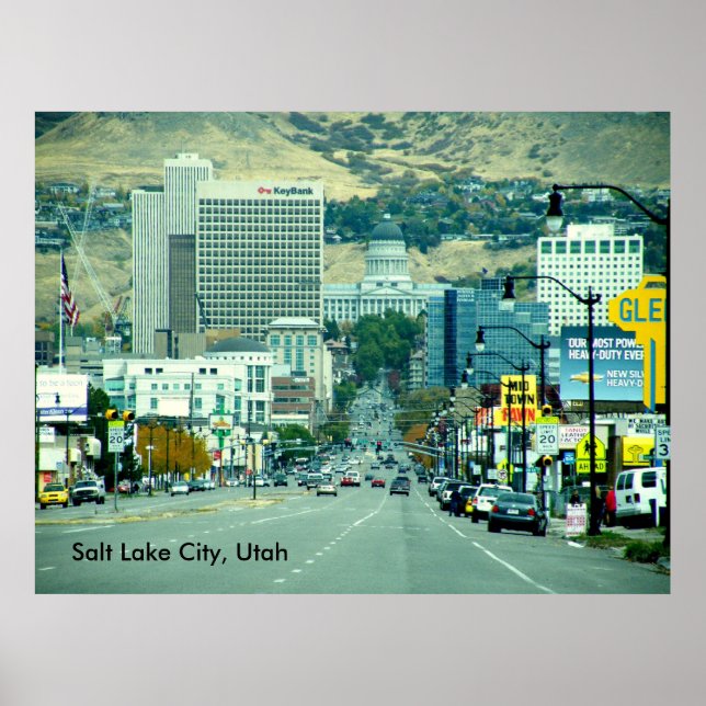 Affiche Salt Lake City - State Street (Devant)