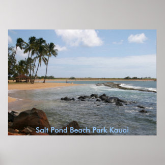 Affiche Salt Pond Beach Park Kauai