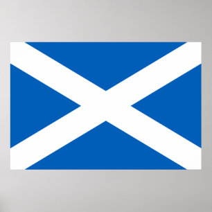 Affiche Saltire ~ Drapeau de l'Ecosse