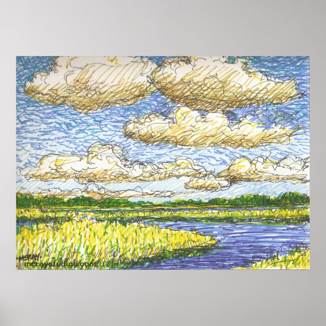 Affiche "Saltmarsh" (Devant)