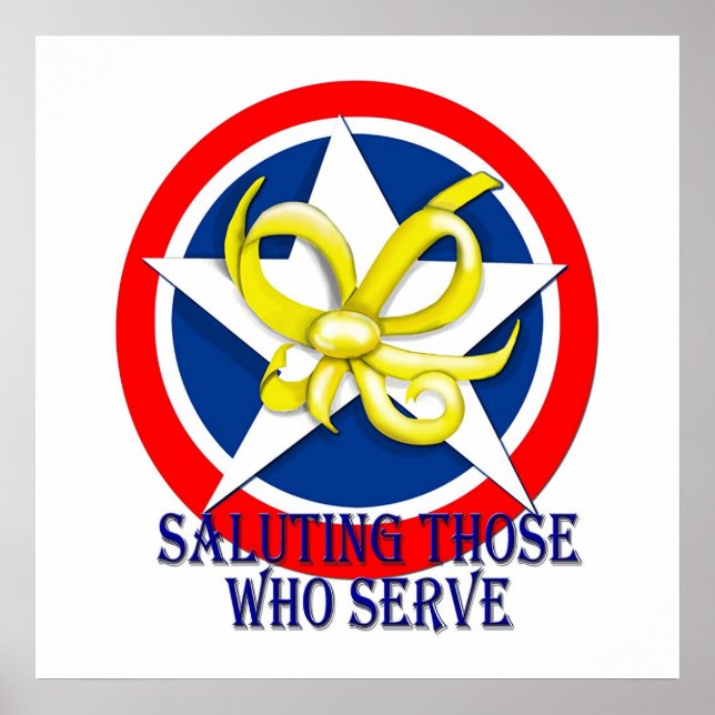 Affiche Saluer Ceux Qui Servent (Devant)