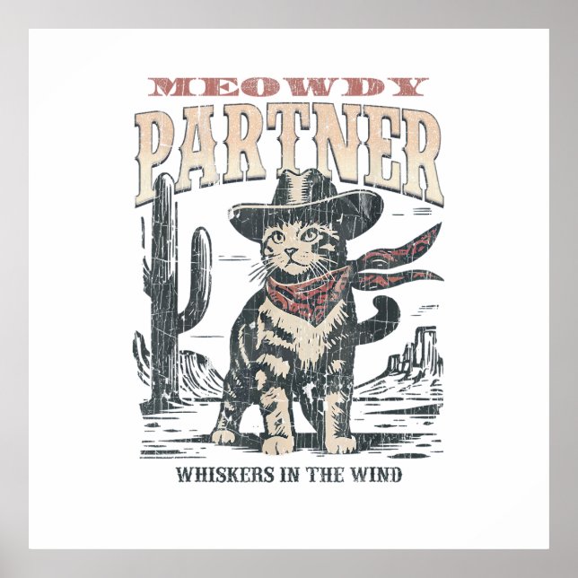 Affiche Salut associé Cowboy Chat  (Devant)
