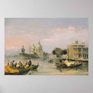 Affiche Salut de della Santa Maria, Venise, 19ème siècle
