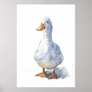 Affiche Salut White Duck
