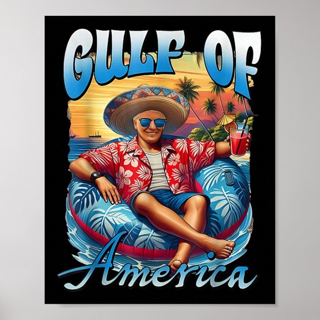 Affiche Salutation Chill Du Golfe De L'Amérique Américaine (Devant)
