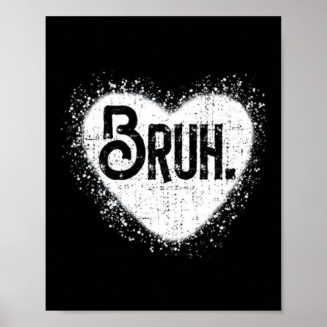 Affiche Salutation de frère de mème drôle de Bruh pour ado (Devant)