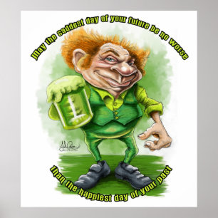 Affiche Salutation irlandaise pour le jour de Patricks de