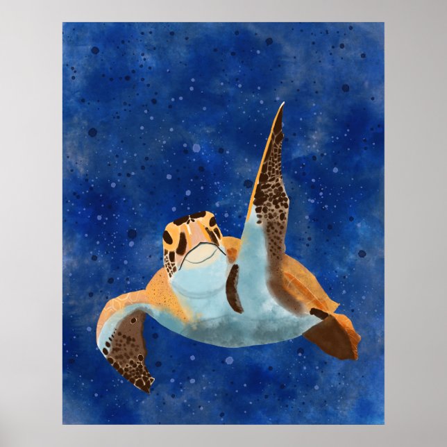 Affiche Salutations aux tortues (Devant)