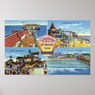 Affiche Salutations de avec les vues pittoresques 2