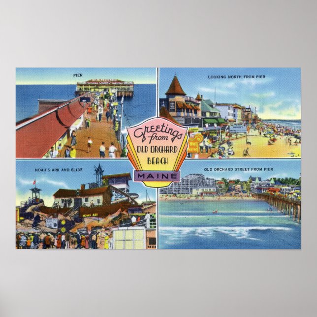 Affiche Salutations de avec vues Pittoresques 2 (Devant)