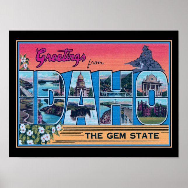 Affiche Salutations de Idaho (Devant)