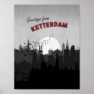 Affiche Salutations de Ketterdam Six de Crows Postcard Art