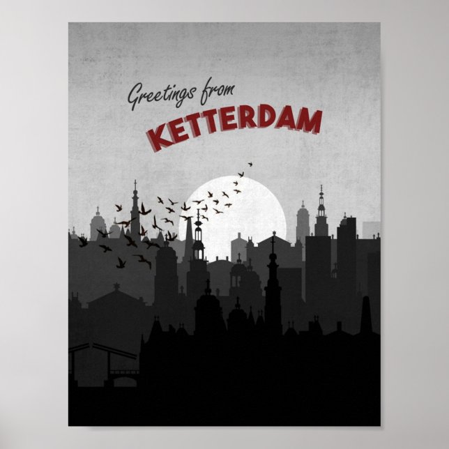 Affiche Salutations de Ketterdam Six de Crows Postcard Art (Devant)