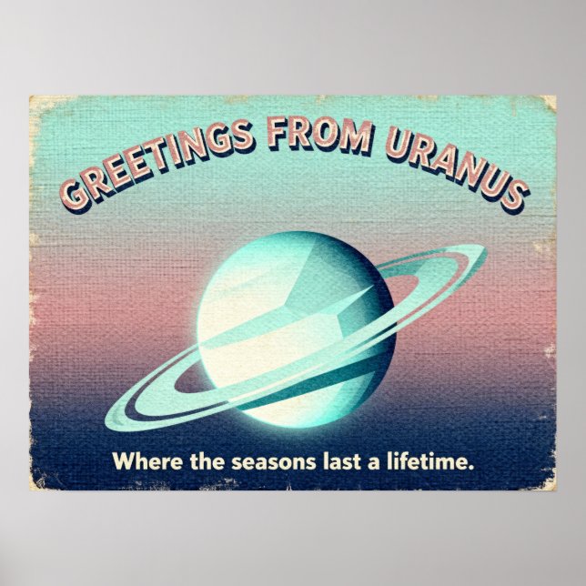 Affiche Salutations de l'affiche de science-fiction Uranus (Devant)