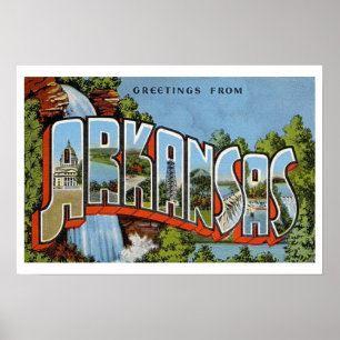 Affiche Salutations De L'Arkansas