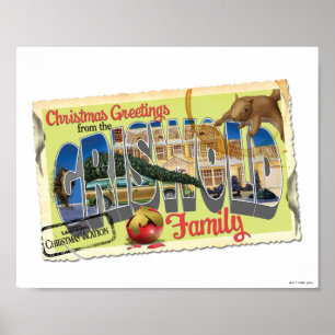Affiche Salutations de Noël de la famille Griswold