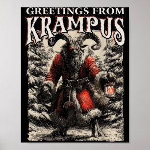 Affiche Salutations de Ss Vom Krampus Horreur Festive Chri